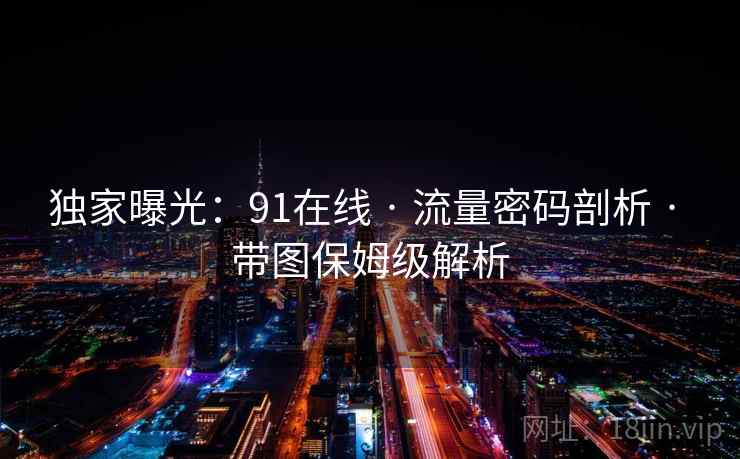 独家曝光：91在线 · 流量密码剖析 · 带图保姆级解析