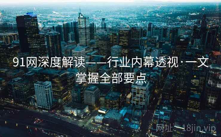 91网深度解读——行业内幕透视·一文掌握全部要点