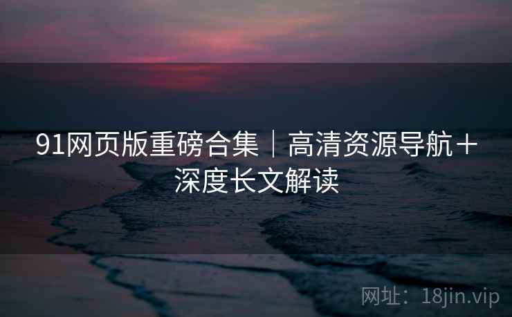 91网页版重磅合集｜高清资源导航＋深度长文解读